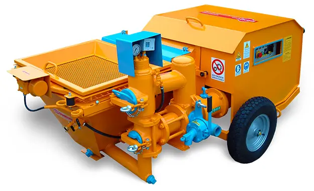 Piston plastering machine for traditional mortars and ready-mix plasters EVUTECH Edilmac