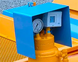 anti-clogging safety system of piston plastering machine Edilmac Evutech