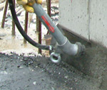 FC 50 small plastering machine in a high-speed rail site
