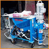 Mixing pump for ready-mix dry mortar